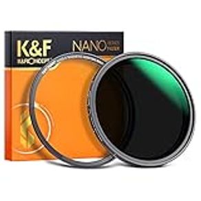 K&F Concept 77mm Magnetic Variable ND Lens Filter ND8-ND128 (3-7 Stops) + Magnetic Filter Adapter Ring Filter Kit, No X Cross Adjustable Neutral Density Filter with 28 Multi-Layer Coatings Waterproof