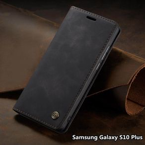 CaseMe For Samsung S10 Plus Case Magnet Flip Leather Wallet Phone Cover For Samsung Galaxy S10 Plus Phone Case