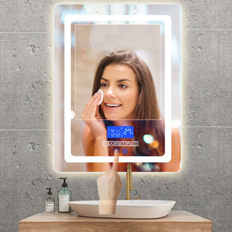 mirror with bluetooth speaker and lights