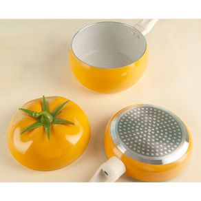Fruit Tomato Shape Frying Pan Cooking Pot Saucepan Induction Cooker Aluminum Cookware Nonstick Home Kitchen Supplies