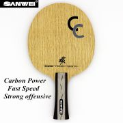 SANWEI CC Table Tennis Blade 5 Wood 2 SOFT Carbon OFF++ Training Without Box Ping Pong Racket Bat Paddle Tenis De Mesa