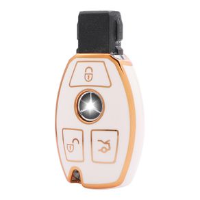 Applicable to Benz glc260 car key case New c200l shell e300l/a180/s GLE gold edge key case