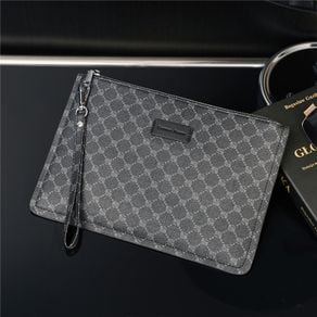 luxury louis mens leather business pouch clutch bag damier Prices and Specs  in Singapore, 08/2023