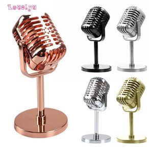 -NEW-Retro Vintage Style Dynamic Vocal Microphone Prop Elegant Mic for Decorative Use