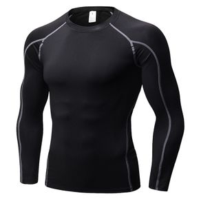 Quick Dry Compression Shirt Fitness Gym Running Shirt Men Long Sleeve Man's T-shirt Bodybuilding Sport Gym Shirt Male Rashguard