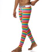 New Men long johns cotton thermal underwear pants 21 colors Male Underpants Outdoors Modal Leggings Pants Solid stripe print