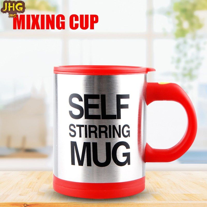 400mL Self Stirring Mug with Lid Automatic Stirring Coffee Cup Electric  Stainless Steel Self Mixing Coffee Cup for Coffee Milk Cocoa Hot Chocolate  Tea 