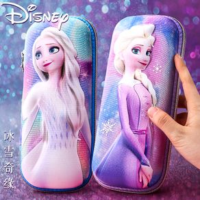 ➳≞Disney pencil case 2020 new popular primary school girl stationery first grade pencil case Princess Frozen Aisha cute 