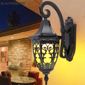 Retro Outdoor Wall Light Lamps Waterproof LED Porch Lights Wall Sconce Lamp Garden Balcony Aisle Decor Aluminum Lighting