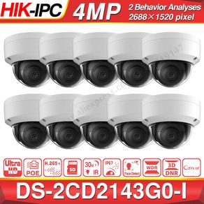 Hikvision Security Camera Kits CCTV DS-2CD2143G0-I 4MP Dome IP Camera Security Camera Night Version H265