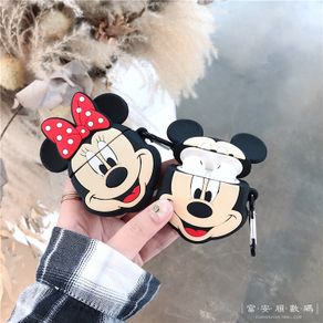 Mickey mous cartoon AirPod headset protective cover apple wireless Bluetooth headset shell holder silicone anti-fall storage bag