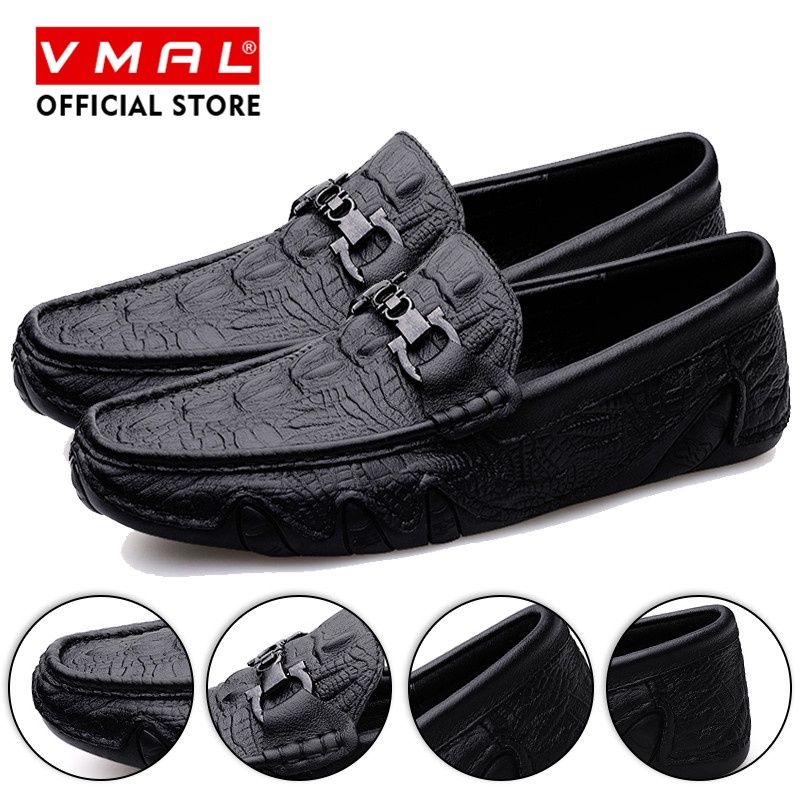 Cherry Loafers/ Slip Ons Leather Casual Shoes Men Breathable