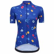 Flowers Cycling Jersey Women Bike Top Shirt Summer Short Sleeve Cycling Clothing Ropa Maillot Ciclismo Racing Bicycle Clothes