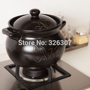 Chinese 5L 4KGS ceramic sand pot cookware stock porridge earthen stewpot saucepan marmite stew soup rice tureen casserole