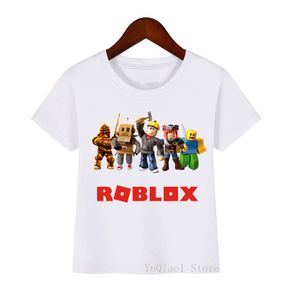 3-12Y] Roblox Spring Summer Boy/Girl 3D Printing Top Round Neck