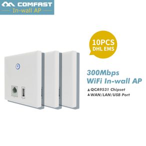 WiFi Wall Socket Router 300Mbps AP Repeater Access Wireless AP 220V PoE  Extender