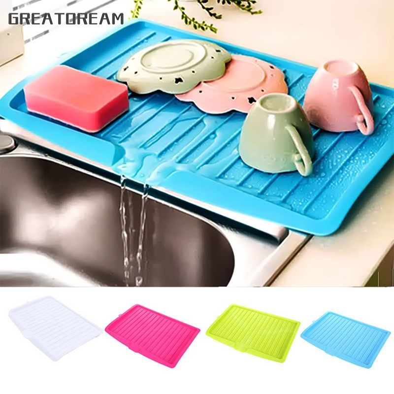 Drain Rack Plastic Dish Drainer Dryer Tray Large Sink Drying Rack Worktop  Kitchen Organizer Water Filter Tray For Dishes Fruit - AliExpress