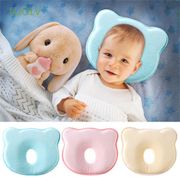 LUOLV Adorable Baby Pillow Memory Foam Toddler Cushion Sleep Positioner Anti Roll Neck Protection Newborn Nursing Soft Prevent Flat Head/Multicolor