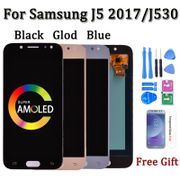 Super Amoled LCD For Samsung Galaxy J5 2017 J530 J530F  LCD Display Touch Screen Digitizer Assembly lcd for J5 Pro 2017 J5 Duos