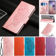 Casing For iPhone 13 12 Mini 11 Pro Max Luxury Slim Butterfly Pattern Design Wallet Soft Pu Leather Card Slots Flip Skin Phone Stand Case Cover