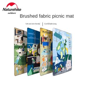 Naturehike Brushed cloth flannel picnic mat outdoor moisture-proof mat camping hiking picnic cloth mat