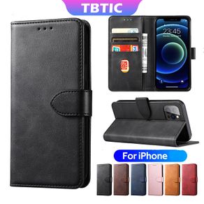 TBTIC For iPhone 13 12 Pro Max Mini Luxury Flip Stand Phone Leather Wallet Cover Case Casing With Card Holder