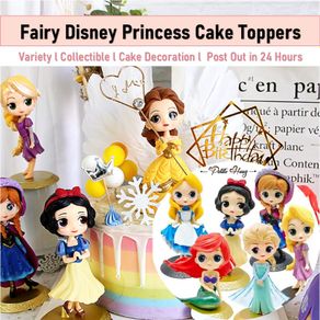 [Petite Houz] Disney Doll Cake Decoration Various Disney Princess Children's Toy Cake Topper Decoration Frozen Elsa Anna