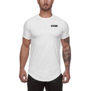 Casual Sport Men Fashion Sportswear Fitness Tshirts Running T Shirt Short Sleeve Mesh Quick Dry Bodybuilding Gym Training Shirt
