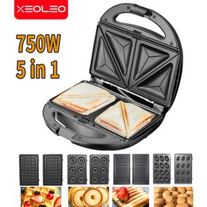 Electric Waffle Maker 3 IN 1 Grill Sandwich Cake Donut Walnut Panini Plate  Cooking Kitchen Appliances