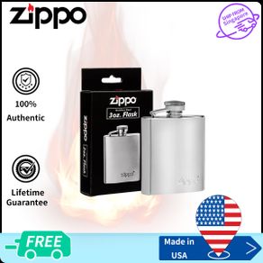 Zippo High Polish Flask 3 oz  |Zippo 122228