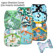 13pcs/lot onesize diaper cover wholesale,special prints,waterproof and breathable,fits 3-15kg