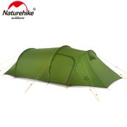 Naturehike New Opalus Tunnel Tent Ultralight Outdoor Camping Sleeping Tent 3 Person Double-Layer Backpacking Tents Weatherproof