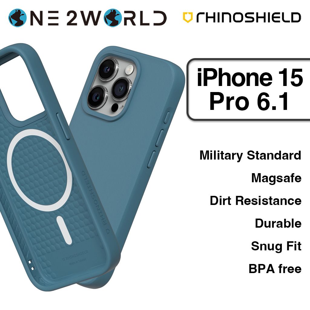 RhinoShield SolidSuit Magsafe Case for iPhone 15 Series – ONE2WORLD