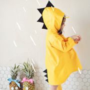 5 Size Cute Dinosaur Polyester Baby Raincoat Outdoor Waterproof Rain Coat Children Impermeable Poncho Boys Girls Rain Jacket