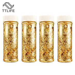 TTLIFE 1PC Edible Grade Genuine Gold Leaf Schabin Flakes 2g 24K Gold Decorative Dishes Chef Art Cake Decorating Tools Chocolates