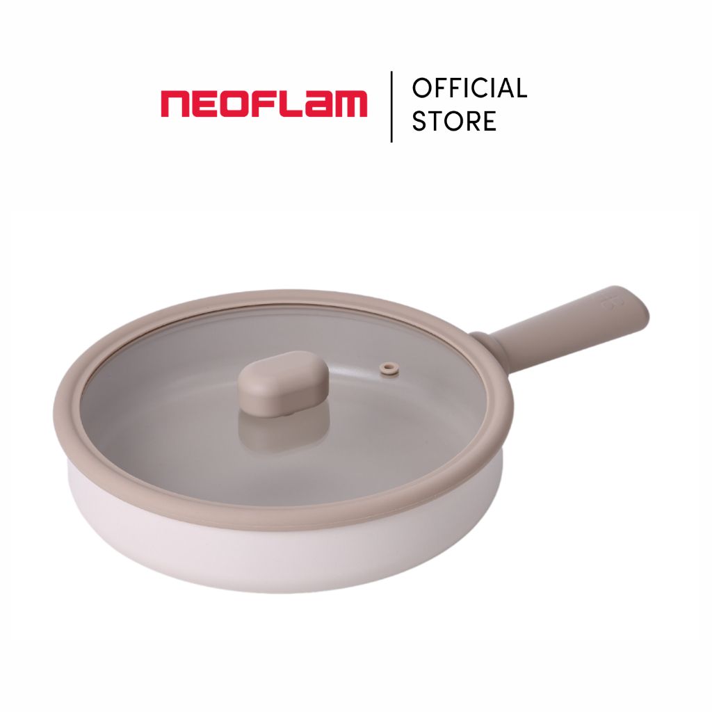 Neoflam 1qt Saucepan Butter Warmer Milk Boiling|Melting Pot, Ecolon Healthy  Ceramic Nonstick Coating PFOA-free, 2 Pour Spouts, Dishwasher Safe, Ivory