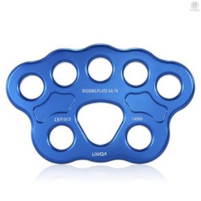 Ousg Lixada Outdoor 8 Holes Paw Rigging Plate 45KN Rescue Climbing Mountaineering Equipment Multi Anchor Point Connector Gear