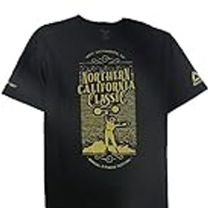 Reebok Mens Northern California Classic Graphic T-Shirt, blackgold, XL