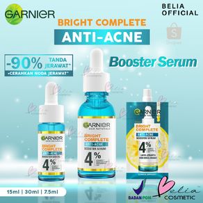 Belia GARNIER Bright Complete Anti-Acne Booster Serum 7.5ml Sachet | 15ml | 30ml | Anti Acne Face Serum