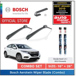 Bosch Aerotwin Wiper Set Honda Vezel Hybrid 12.2013 - Size: 16 inch + 26 inch