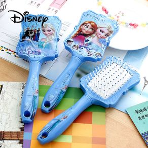 Disney Pretend Play Frozen Comb Princess Anna Elsa Anti-static Hair Care Brushes Baby Girls Dress Up Makeups Birthday Kids Gifts