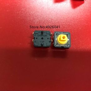 10PCS 100% Original Omron made in Japan B3F-4055 jog tact switch button 12*12*7.3m yellow square head 4 button