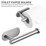Toilet Roll Paper Holder Bathroom Accessories Wall Mounted Stainless Steel Bathroom Kitchen Paper Rack Tissue Towel Rack Holders