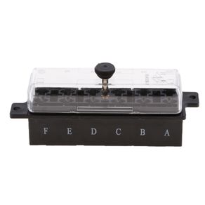 Car Trailers 6-Way Circuit Middle-sized Blade Fuse Box Distribution Block
