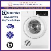 *New Model* Electrolux EDV805JQWA 8kg Venting Type Tumble Dryer