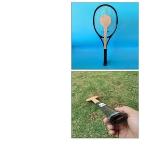 BolehDeals  Tennis Pointer Wooden Tennis Spoon Racket for Tennis Mid Sweet Spot Hitting