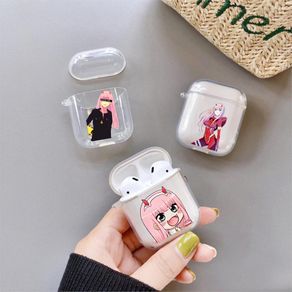 Japan DARLING in the FRANXX Anime Case for Airpods 2 1 Earphone Cover for Airpods Pro Soft Clear TPU Cute Earphone Fundas Coque