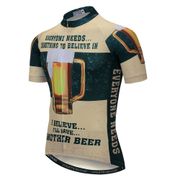 Cycling Jerseys Men Beer Printing MTB Bike Shirts Summer Breathable Riding Clothing Quick Dry Anti Sweat Tops Uniform