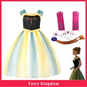 Christmas Princess Elsa Dress Up Party Cosplay Frozen Kids Halloween Costume Girls Fancy Anna Dress