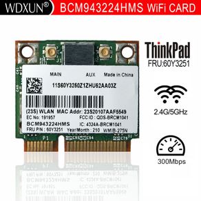Broadcom Bcm943224hms Bcm4322 N 300m Wireless Card Thinkpad Lenovo E420 E520 60y3251 Wifi Module Internal Pci-e 802.11abgn